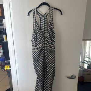 Racerback gingham dress